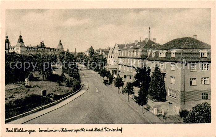 Bad Wildungen Sanatorium Helenenquelle u. Hotel Fuerstenhof