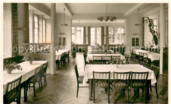 Albtal St Blasien Sanatorium Frauenalb Innenansicht Speisesaal