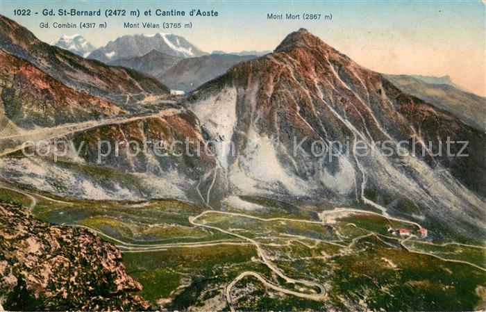 Mont Mort 2867m VS Gd. St-Bernard et Cantine d Aoste