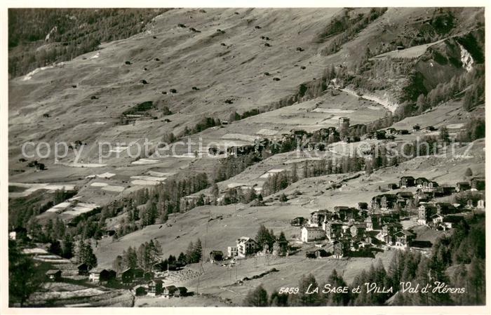 La Sage Evolene VS Vue partial et Villa - Val d Herens