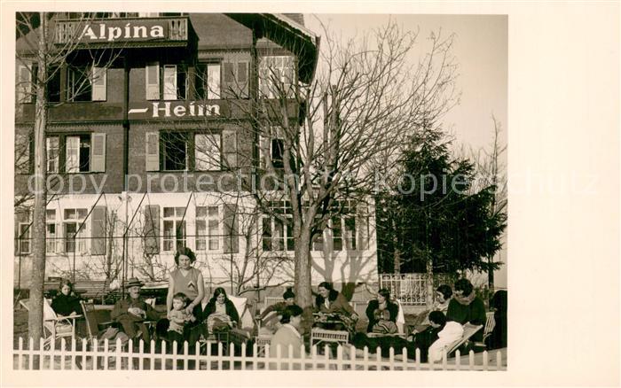 Adelboden Alpina Heim Aussenansicht m. Partie am Sonnenbaden