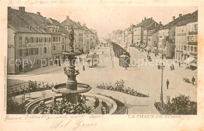 La Chaux-de-Fonds NE Innenstadt Strassenbahn
