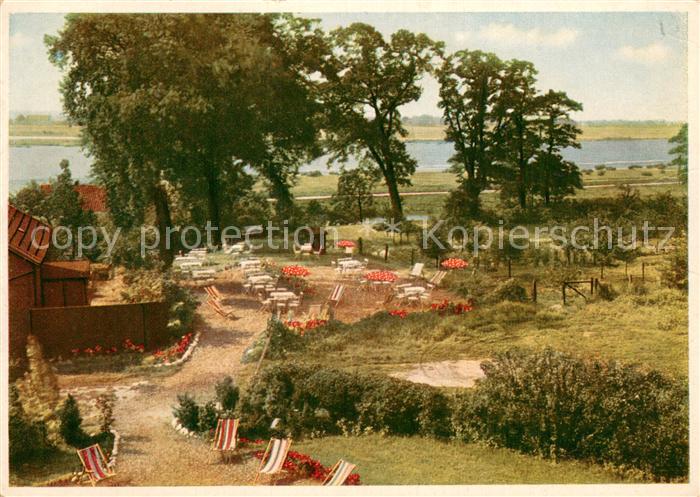 HAMBURG  CITY Hotel Geesthachter Hof Oberelbe Terrasse Garten