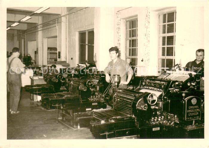 Oberstaufen Oberallgaeu Bayern Innenansicht Druckerei