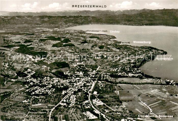 Lindau Bodensee Fliegeraufnahme Bregenzerwald Wasserburg Nonnenhorn Bodensee