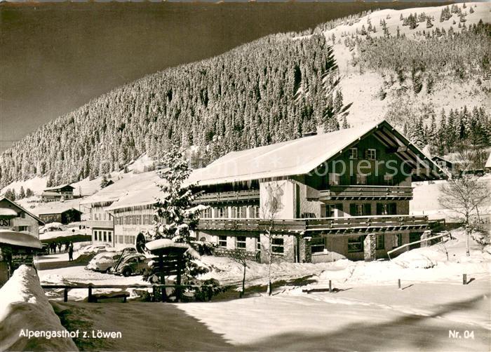 Oberjoch Alpengasthof-Pension Zum Loewen Winter Schnee
