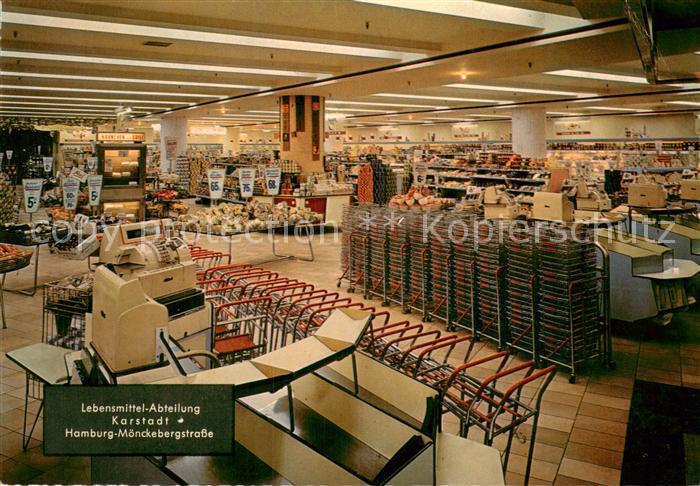 HAMBURG  CITY Lebensmittel-Abteilung Karstadt Moenckebergstrasse
