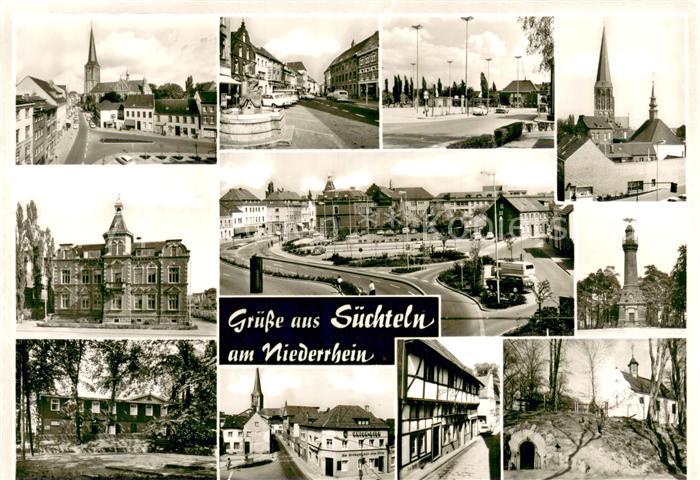 Suechteln Teilansichten m. Kirche Innenstadt Fachwerkhaus