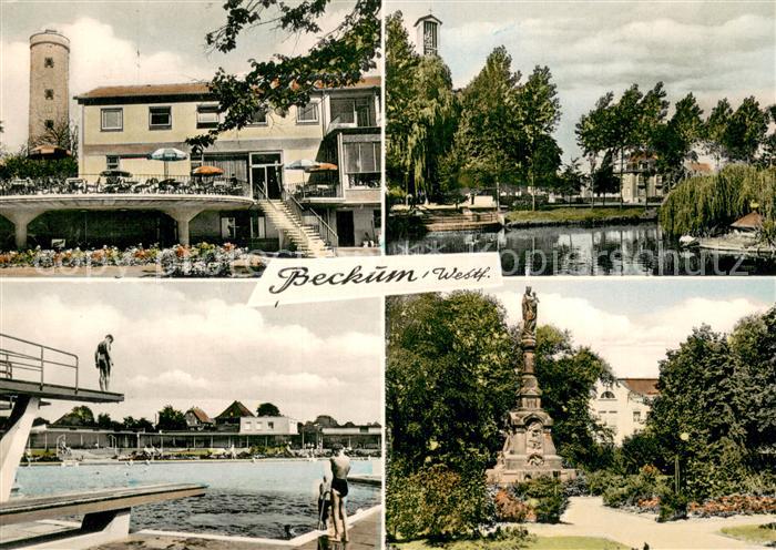Beckum  Westfalen Teich Schwimmbad Denkmal