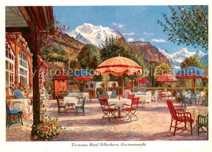 Wengen  BE Terminus Hotel Silberhorn Gartenaussicht