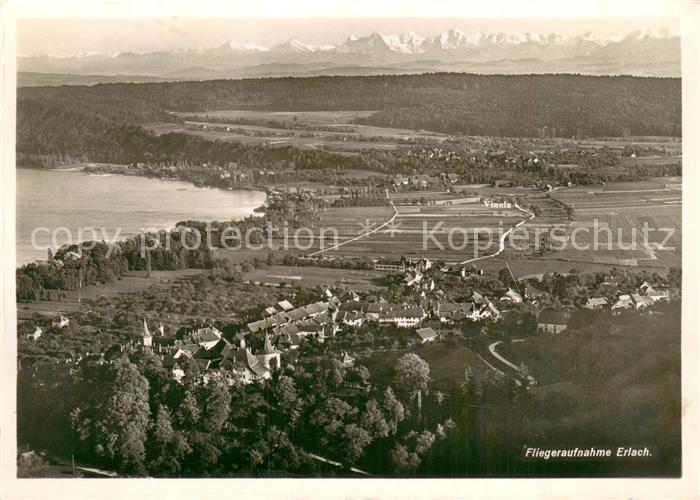 Erlach BE Fliegeraufnahme Bielersee