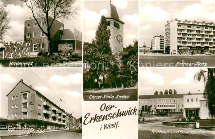 Oer-Erkenschwick Hallenbad Christ-Koenig-Kirche Berliner-Platz