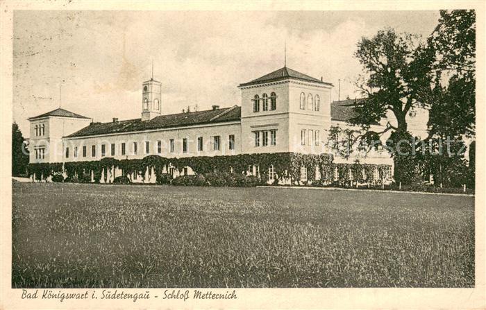 Bad Koenigswart Lazne Kynzvart CZ Schloss Metternich Aussenansicht