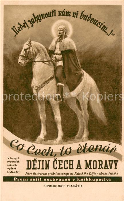 Prag Prahy Prague Dejin Cech a Moravy Plakat