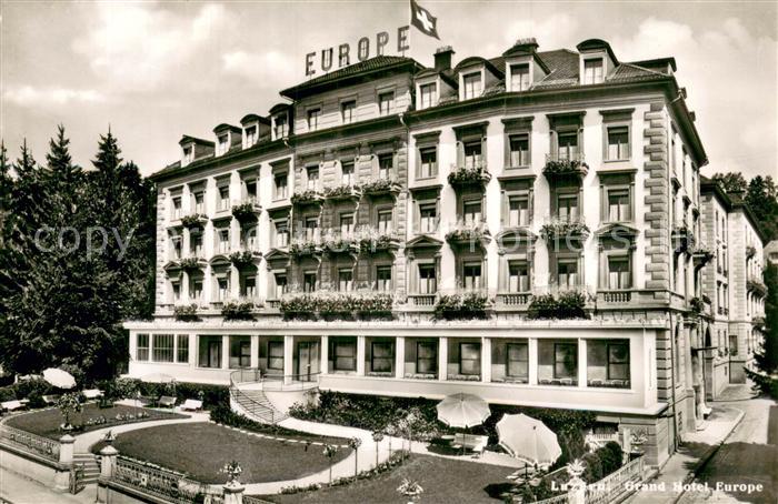 Luzern  LU Grand Hotel Europe Aussenansicht