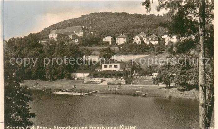 Kaaden Kadan CZ Strandbad u. Franziskaner-Kloster