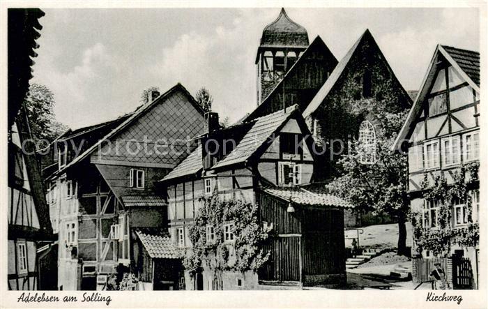 Adelebsen Kirchweg Fachwerkhaeuser