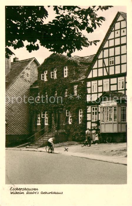 Eschershausen Holzminden Wilhelm-Raabes Geburtshaus Aussenansicht Fachwerkhaus