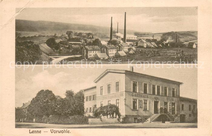 Lenne Solling Teilansicht m. Gasthaus am Hilbs