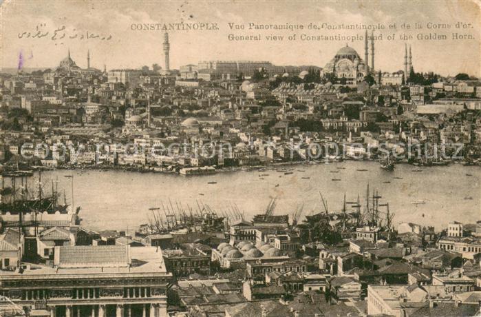Constantinopel Istanbul General view and the Golden Horn