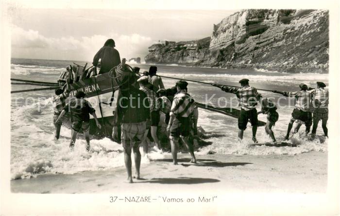 Nazare Portugal Am Meer