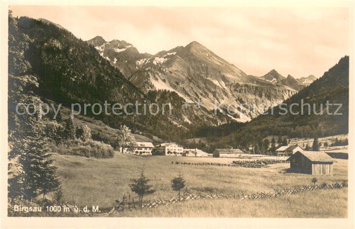 Birgsau Oberstdorf Teilansicht Berge