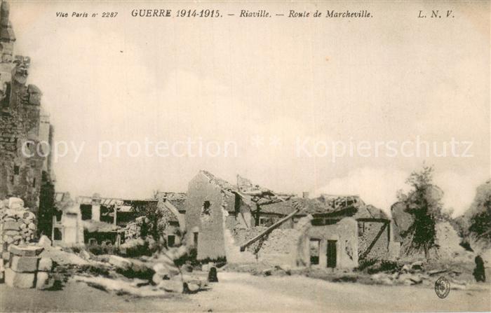 Riaville 55 Roule de Marcheville Guerre 1914-1915
