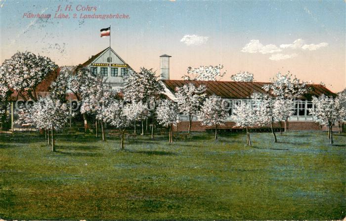 Luehe Gruenendeich J.H.Cohrs Faehrhaus Luehe 2. Landungsbruecke