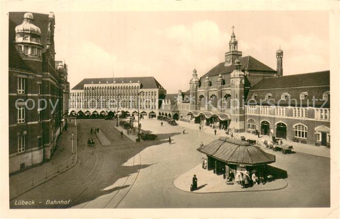LueBECK CITY Bahnhof m. Einspanner