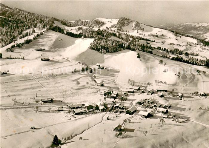 Steibis Oberstaufen Bayern Fliegeraufnahme Wintersportplatz Gesamtansicht Winter