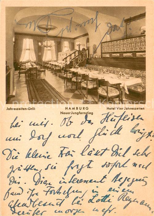 HAMBURG  CITY Neuer-Jungfernstieg Hotel-Vier-Jahreszeiten Jahreszeiten-Grill Res