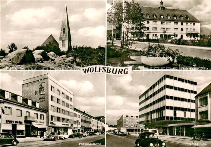 Wolfsburg Kreuzkirche Rober-Koch-Platz Porschestrasse