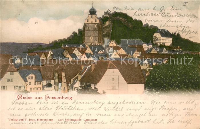 Herrenberg Wuerttemberg Ortsansicht