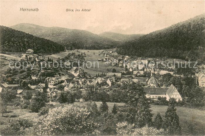 Herrenalb Bad Herrenalb Blick ins Albtal