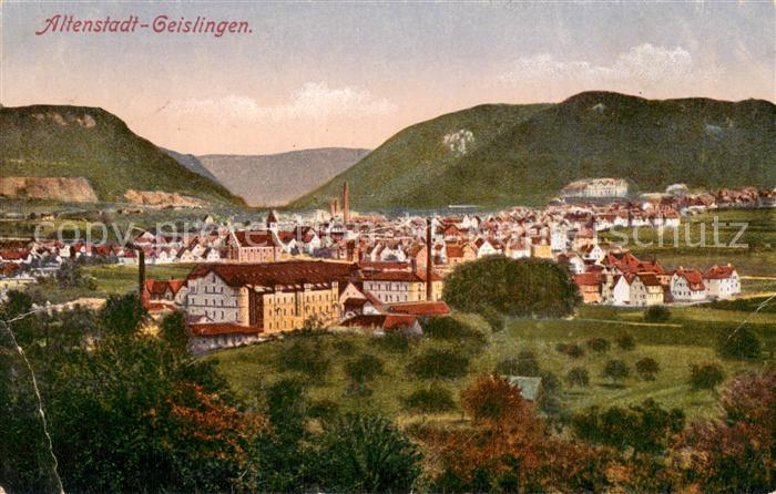 Altenstadt Geislingen Steige Panorama Feldpost