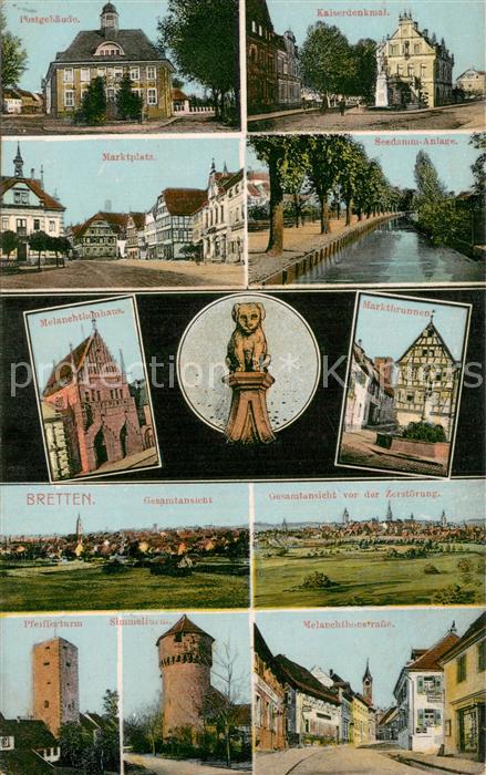 Bretten Baden Teilansichten Gebaeude Gesamtansichten