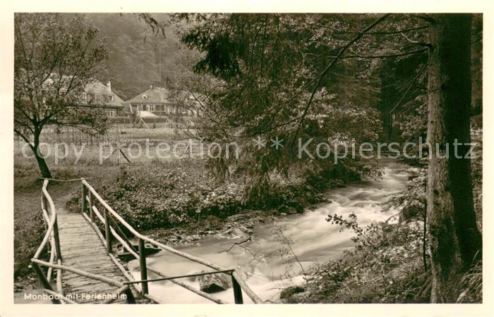 Monbach-Neuhausen Enzkreis Waldpartie mit Ferienheim