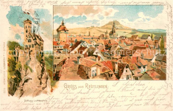 Reutlingen BW Stadtansicht Schloss Lichtenstein