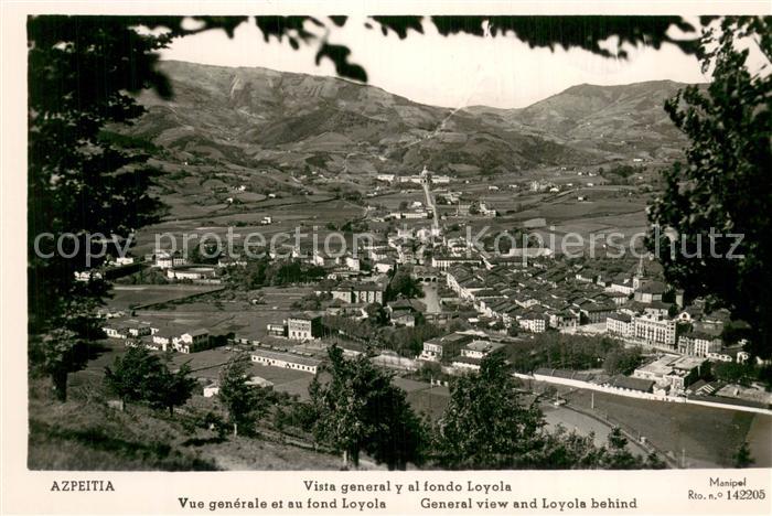 Azpeitia ES Vista general y al fondo Loyola
