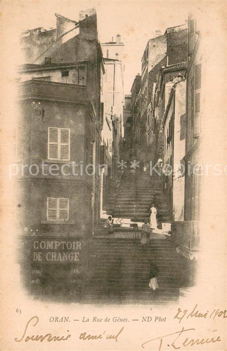 Oran Algerie La Rue de Genes
