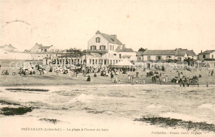 Prefailles 44 La plage a l’heure du bain