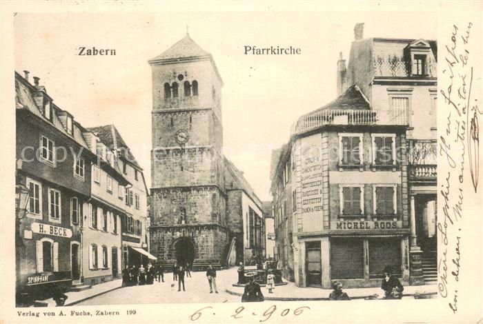 Zabern Saverne 67 Alsace Pfarrkirche