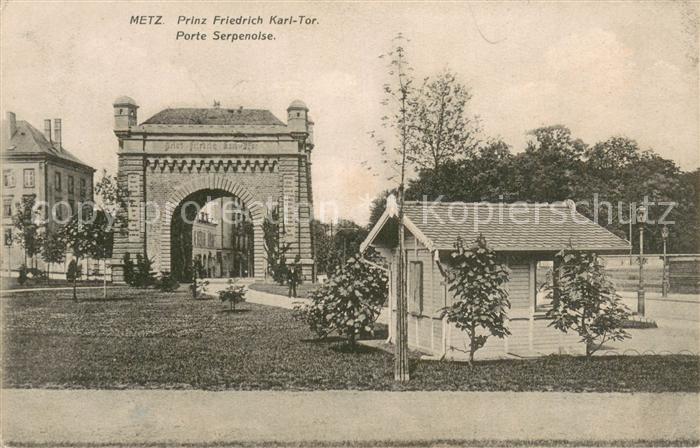 Metz  57 Moselle Prinz Friedrich Karl Tor Sporte Serpeno