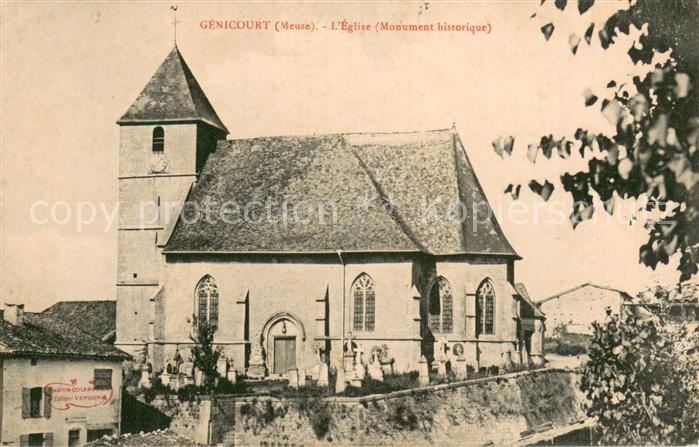 Genicourt 55-sur-Meuse Eglise Monument historique
