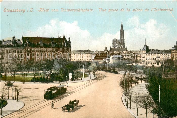 Strassburg Elsass Blick vom Universitaetsplat