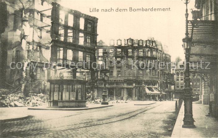 Lille 59 nach dem Bombardement