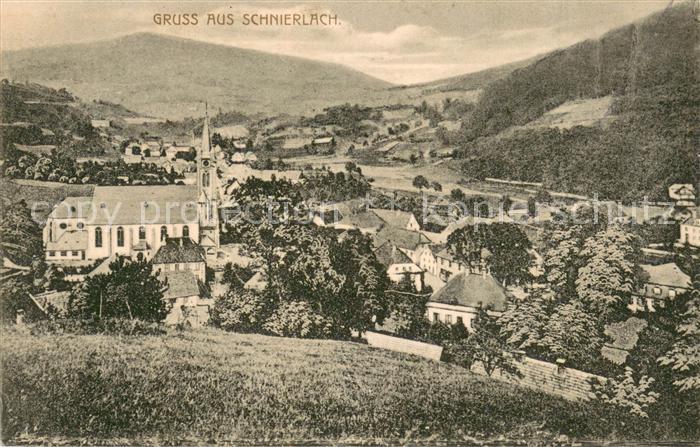 Schnierlach Lapoutroie 68 Ortsansicht mit Kirche