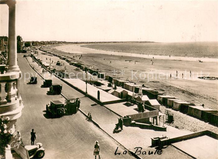 La Baule sur Mer 44 Vue de la plage vers Pornichet prise de l Hôtel Adriana