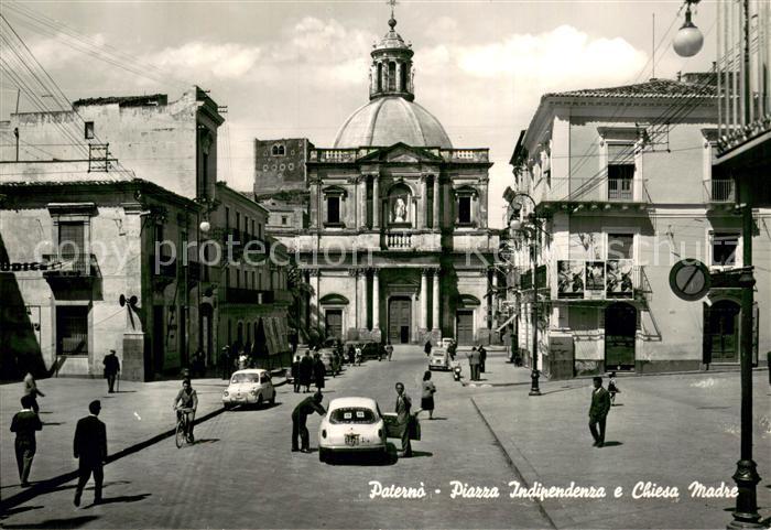Paterno Piazza Indipendenza e Chiesa Madre