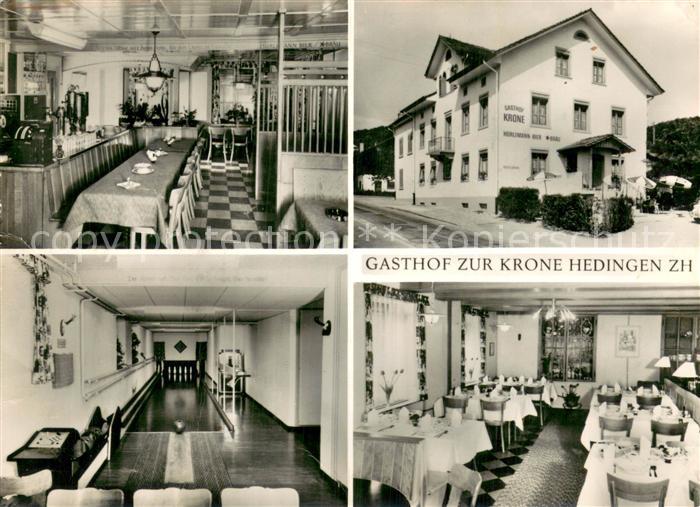 Hedingen ZH Gasthof zur Krone Restaurant Kegelbahn